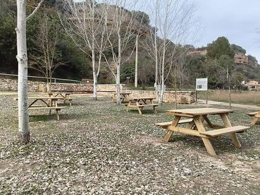 Zona de pícnic del Parc de l'Aubadera