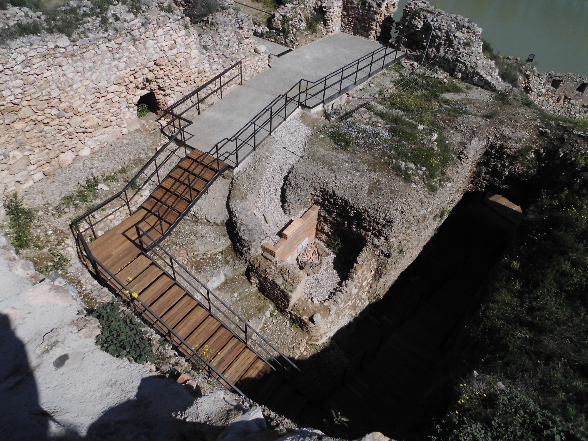 Vistes des del castell de Móra d'Ebre