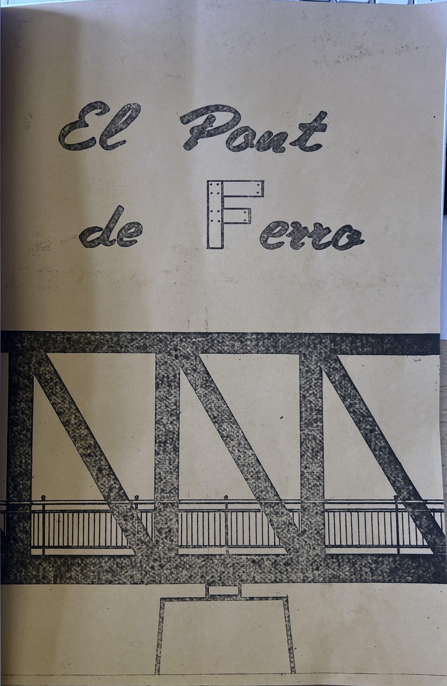Estructura metàl·lica del pont de ferro de Móra d'Ebre